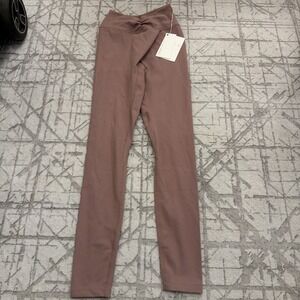 CSB Form Gather Waist Leggings Size Small Pink Blush Activewear Leggings
